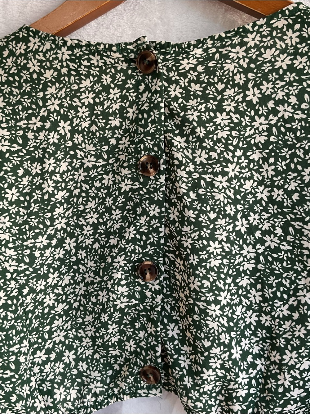 Lulus Cut Out Back w/ Button Up Detail Floral Long Sleeve Dress Womens L - Picture 4 of 15
